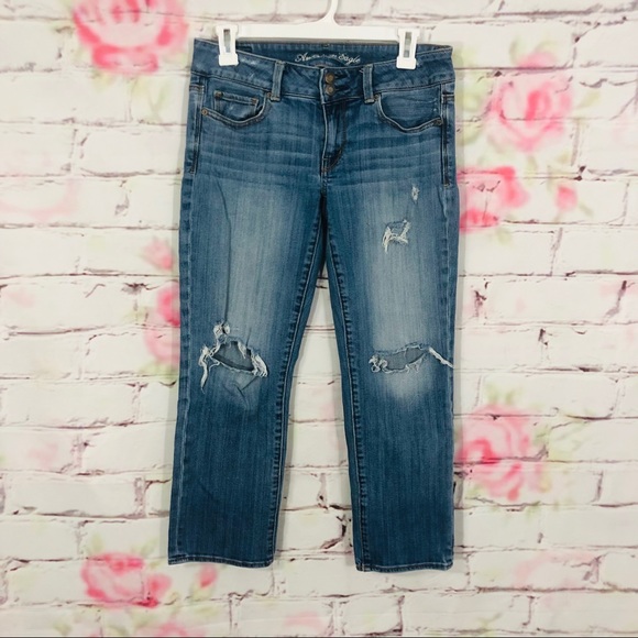 American Eagle Outfitters Denim - 🔥5/25 sale🔥AE low rise ripped boyfriend jeans